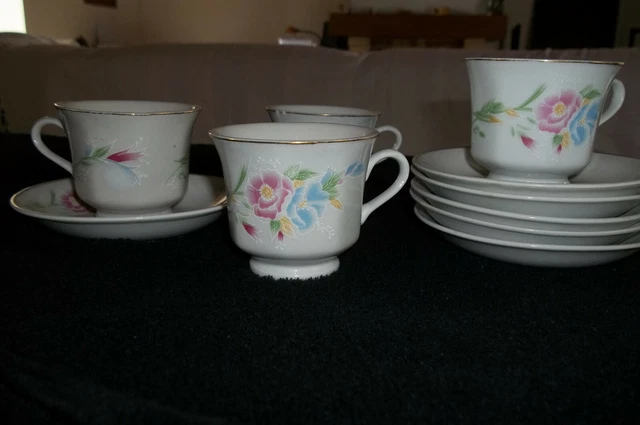 Lot De 4 Tasses à Café Bergères De France - Multicouleur - Fait Main