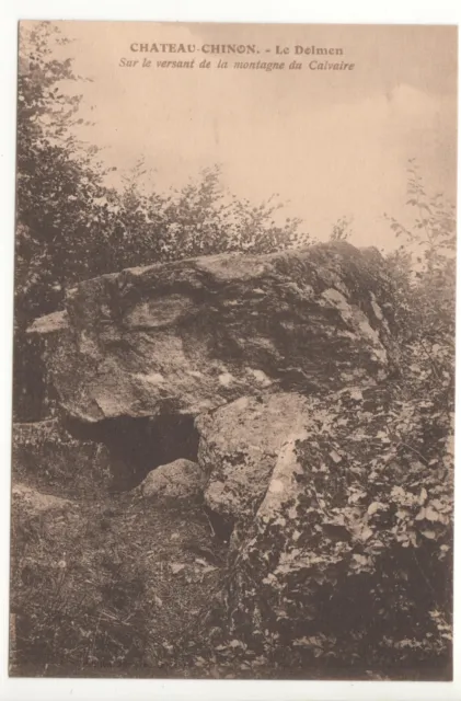 Cpa 58 - Château-Chinon : Le Dolmen - Montagne Du Calvaire (Nièvre) - Non Écrite