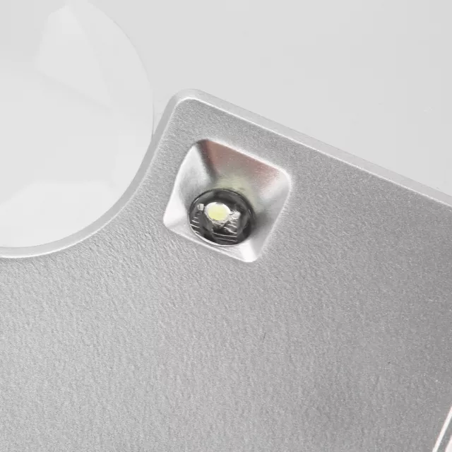 Taschen-LED Vergrößerungsglas Kreditkartenlupe mit Tasche LED Vergrößerung 3