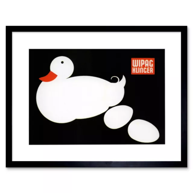 Julius Klinger Duck Egg Austria Framed Wall Art Print 9X7 In