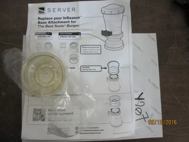 Server Products InSeason Salt & Seasoning Spread Pattern Replacement Base