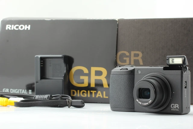 [Near MINT] RICOH GR DIGITAL II 10.1MP Digital Camera Black From JAPAN