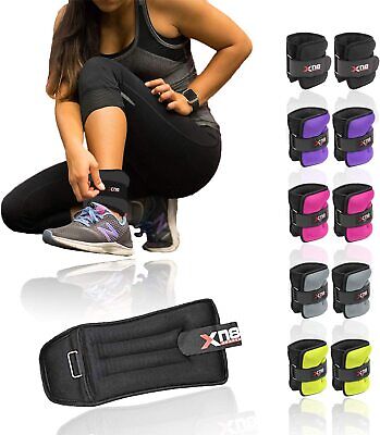 4 PAIRS OF 1.5KG FXR SPORTS WRIST ANKLE WEIGHTS RESISTANCE STRENGTH TRAINING GYM 