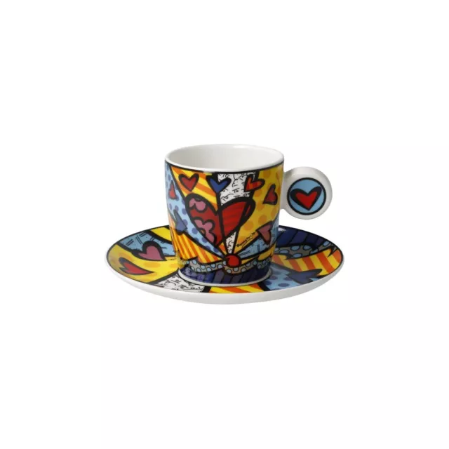 Goebel Britto Taza Espresso Set De Nuevo Day Nuevo / Emb.orig Popart Diseño