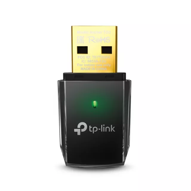 * TP-Link Archer T2U AC600 Dual Band Mini USB 2.0 WLAN Adapter Wi-Fi Stick v3.0