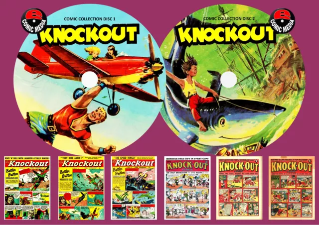 Knockout Series 1 UK Comics & Annuals On Two PC DVD Rom’s (CBR Format)