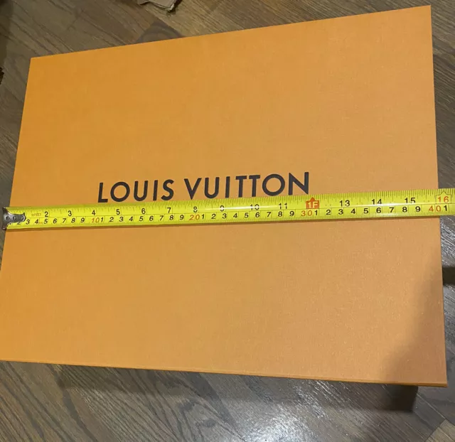 Authentic LOUIS VUITTON LV Empty Gift Box with Paper and Ribbon -  16”x11.5”x2”