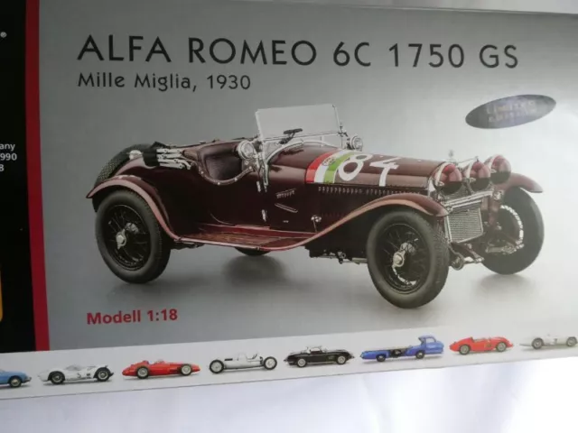 Cmc M-141 Alfa Romeo 6C 1750 Gs Mille Miglia 1930 Limited Edition Mint & Boxed