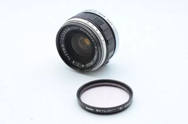Excellent Olympus E. Zuiko Auto-W 25mm F/4 Mf Objectif De Japon 124883