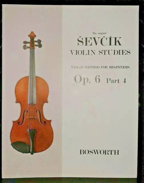 SEVCIK - Studi op 6 parte 4 per violino solo - ed Bosworth