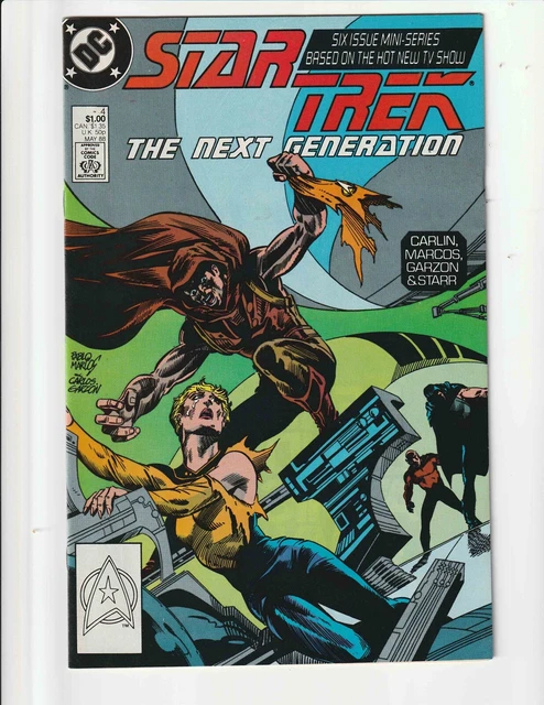 Star Trek the Next Generation 1988 series # 4 DC Comics