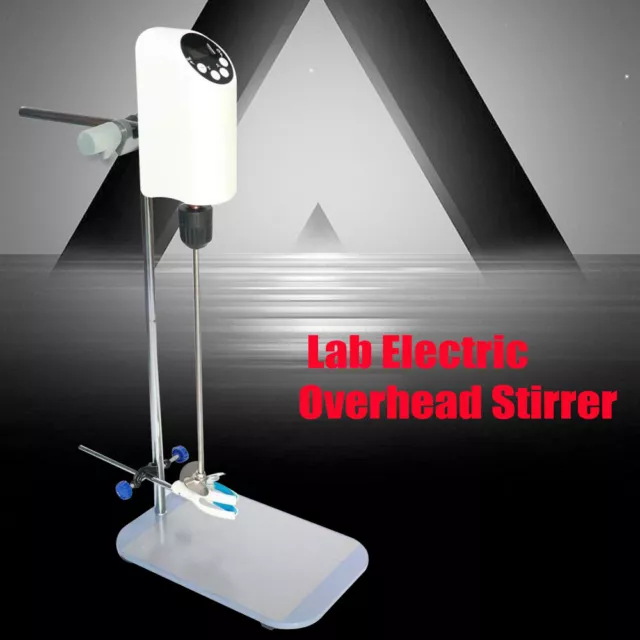40L 110V Lab Electric Overhead Stirrer Mixer Variable Speed Agitator Homogenizer