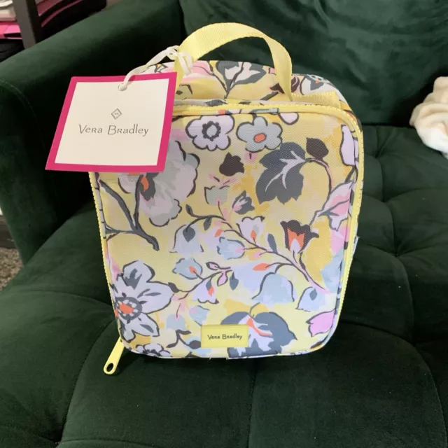 Vera Bradley Lunch Bunch Insulated Lunch Bag Yellow Floral Pattern Cooler BNWT