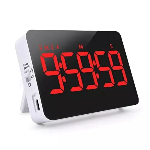 Digital Timer Kitchen Timer Count Down Up Rechargeble Kitchen Gadgets Red