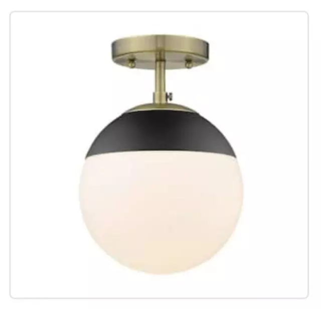 Golden Lighting - One Light Semi-Flush Mount - Dixon - 1 Light Semi-Flush Celing