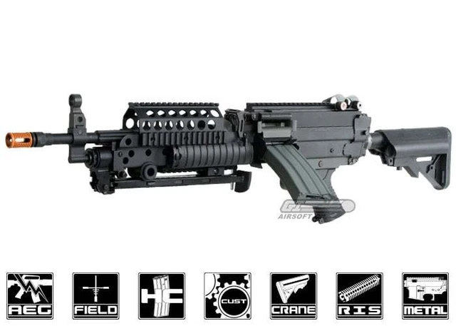 Classic Army Full Metal M249 MK46 SPW AEG Airsoft LMG 8189