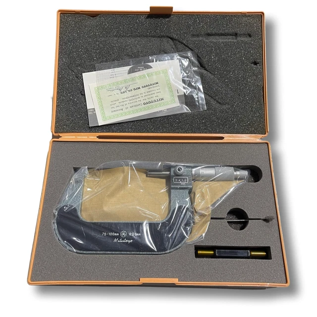 Mitutoyo 75-100mm Digital Outside Micrometer 0.01mm Graduation 193-104
