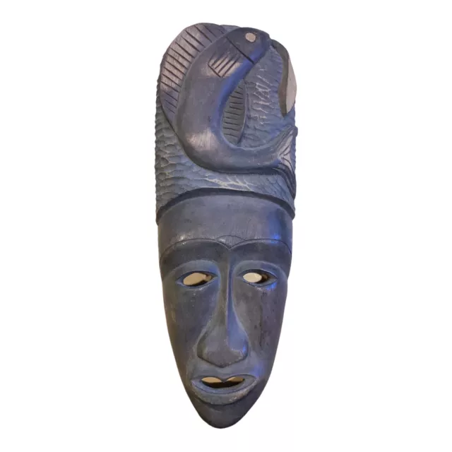 Handcarved African Wooden Mask Wall-hanging Tribal Decor