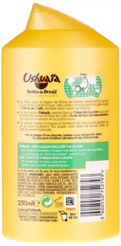 Ushuaïa - Bahia Do Brasil Crème Douche à l'Extrait Fève de Café Tonifiante 250ml 2