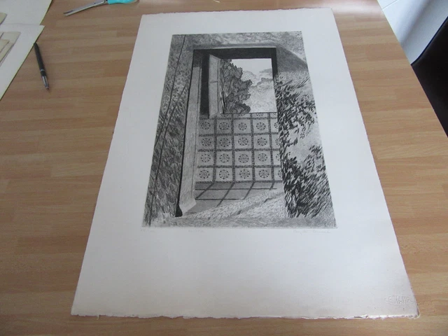Litografia Numerada Firmada Brigitte Como Ventana