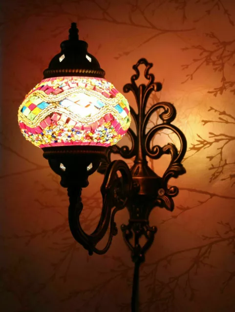Applique murale en mosaïque turque Style marocain multicolore lampe lumière