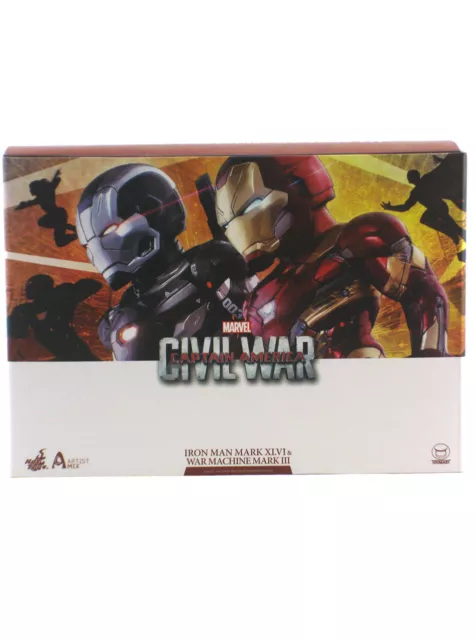 Hot Toys Iron Man & War Machine Mark II Artist Mix Set Captain America Civil War