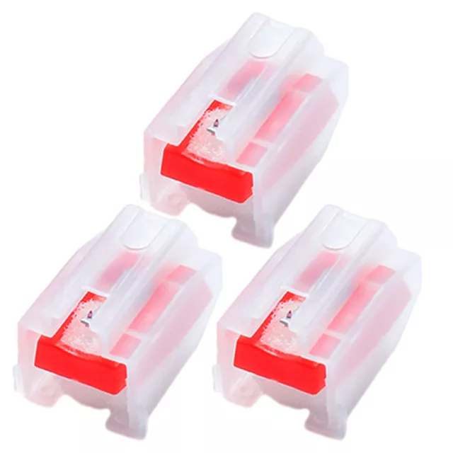 3pcs Portable Replacement Record Player Needle With Ceramic Tip Clear Cover Home