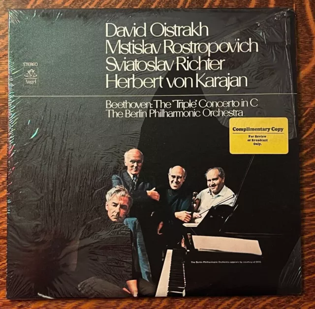 Promo~12"David Oistrakh~Herbert Von Karajan~Sviatoslav Richter~Beethoven Triple