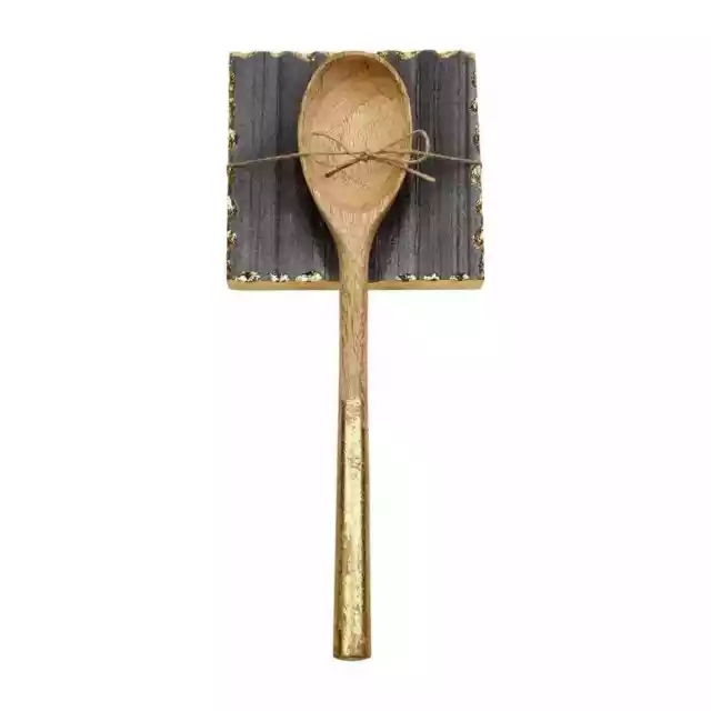 Mudpie Gold grey spoon rest set