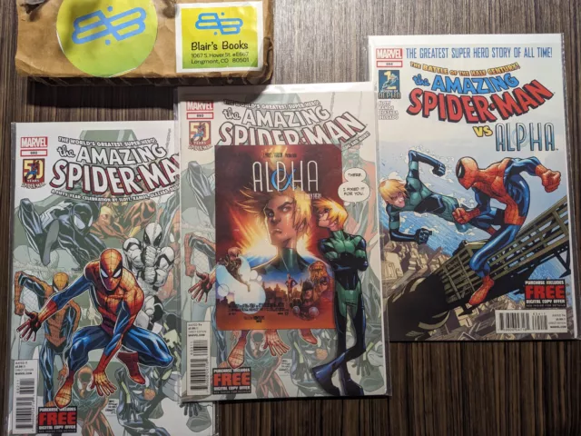 Set of (3) Marvel AMAZING SPIDER-MAN #692, 693, 694 [2012] NM; 50th Anniversary!