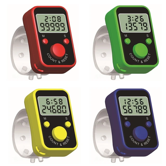 Elegante anello contatore dita tempo soluzione di conteggio efficiente e affidab
