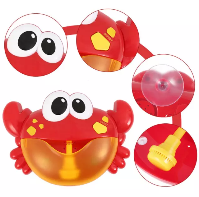 Crab Bubble Bath Maker for Bathtub, Toddler Bubble Maker for Bath Tub, Toy 3