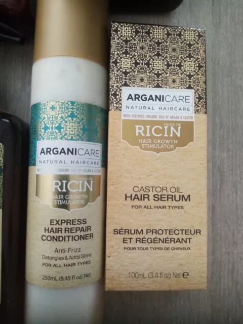 Arganicare  319 € --78€     Ricin Shampooing Après Sh. Soin Capillaire Sérum 2