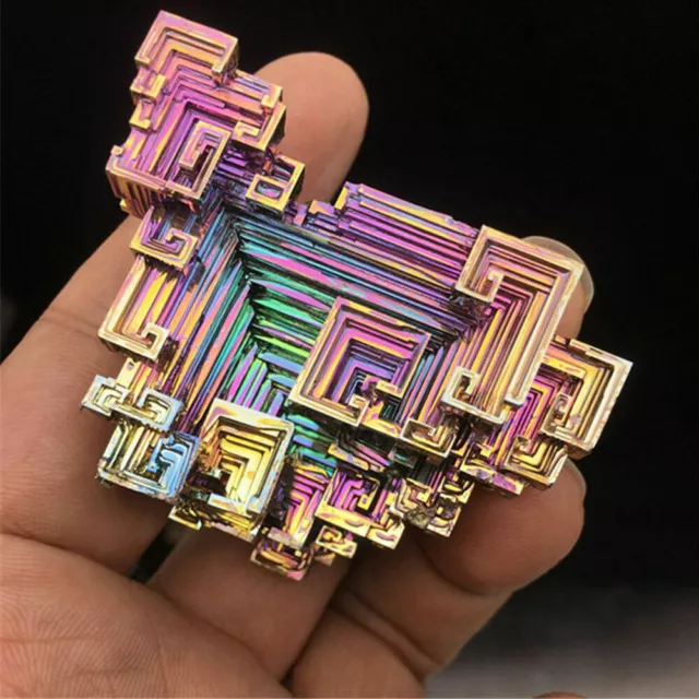 Rare Rainbow Titanium Bismuth Specimen Mineral Gemstone Crystal Mineral Rock US