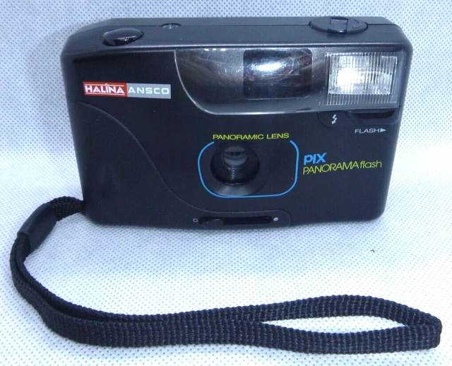 Cámara flash panorámico vintage Halina Ansco Vision compacto de 35 puntos de disparo 35 mm