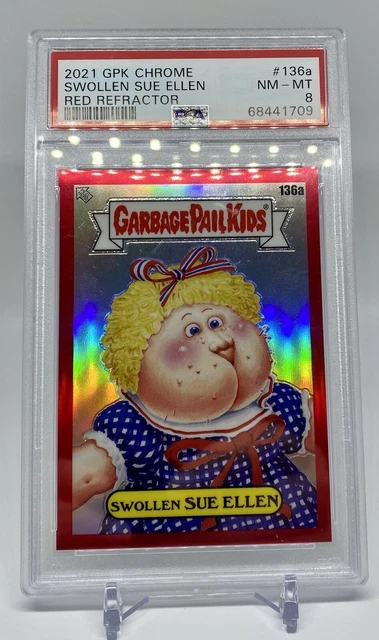 2021 Garbage Pail Kids Chrome 4/ Red 4/5 /Swollen Sue Ellen 136A/Only PSA Graded