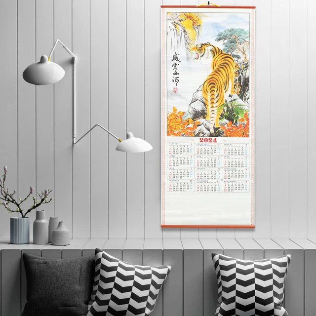 CALENDARIO DA PARETE strappabile cinese 2024 calendario lunare sospeso