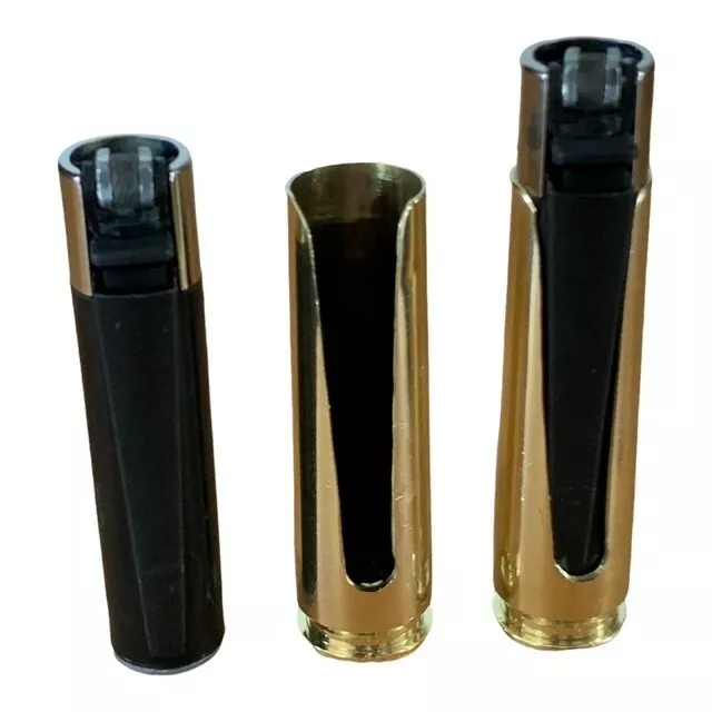 50 Cal Solid Brass Clipper Lighter Case cover hand made Greenzone ® Trench Art