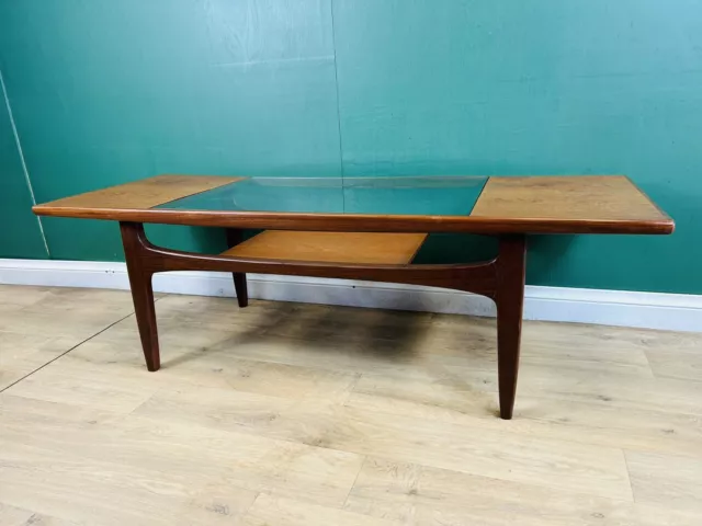 Retro/Vintage Mid Century Teak & Glass Top G Plan Fresco Coffee Table -COURIER 2