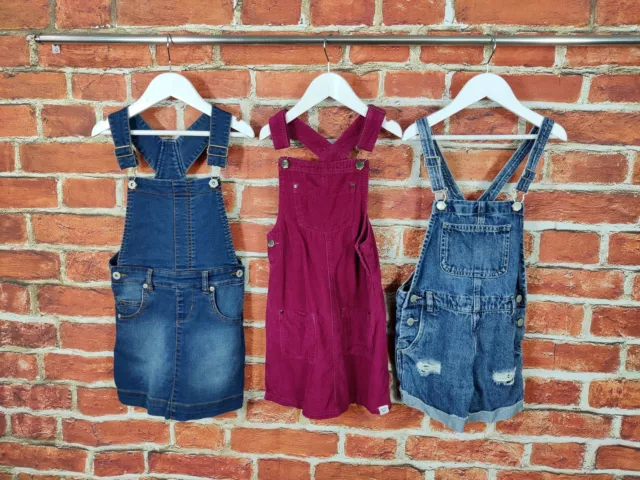 Girls Bundle Age 6-7 Years Next Bluezoo Etc Denim Playsuit Pinafore Dress 122Cm