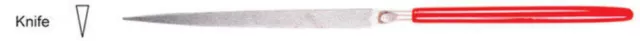 Eze-lap Knife, Fine Grit Individual Diamond Needle File (600) Ref: 606C EZELAP