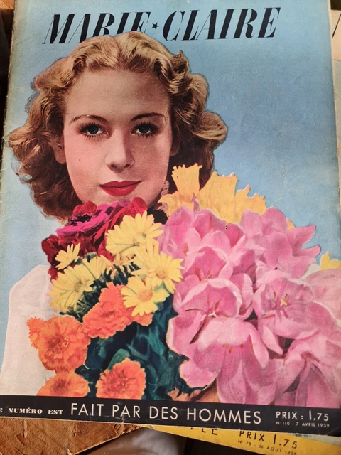 Ancien Patron De Couture Marie Claire Années 1950 - 2 Créations Corsage - Taille 44 - Occasion