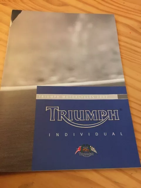 Triumph gamme 2002 prospectus moto brochure prospekt dépliant français