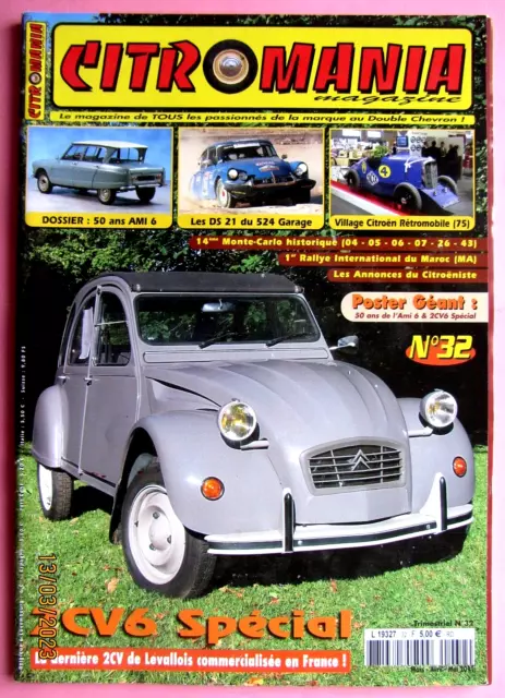 2 CV CITROËN: Lot de 4 magazines spécialisés - Parfait état - 2