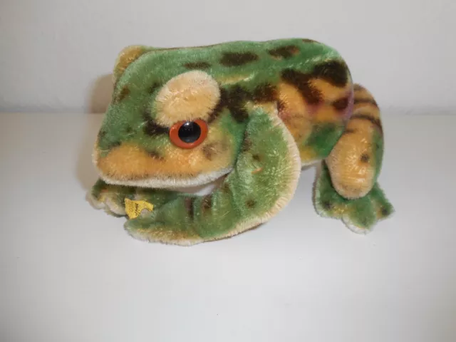 Steiff Frosch Froggy  3320.00 mit Stimme mit K/F 60 er Jahre