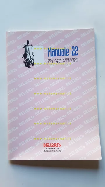 Dell'Orto manuale 22 officina 1997 regolazioni carburatori moto originale
