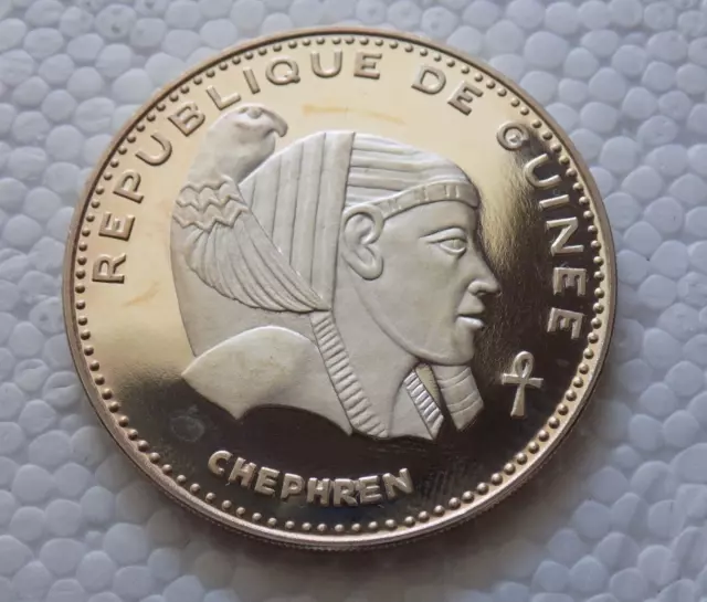 Guinea 500 Franchi 1970 Proof  Chephren 3