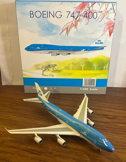 KLM BOEING 747400M PHBFW Panda Models Airplane Airliner 1/400 Diecast