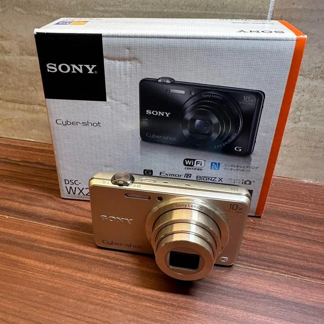 SONY CYBER-SHOT DSC-WX220 18.2MP Digital Camera Gold
