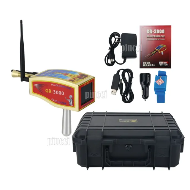 GR-3000 Black Hawk Eye Gold Detector Metal Detector 2D/3D System w/Touch Screen